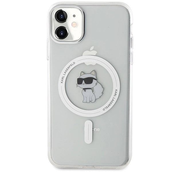 Karl Lagerfeld IML Choupette MagSafe case for iPhone 11 / Xr - transparent
