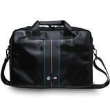 BMW Carbon & Blue Stripe taske til en 16" laptop - sort