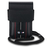 BMW Carbon & Red Stripe telefonpose - sort