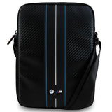 BMW Carbon & Blue Stripe taske til en 10" tablet - sort