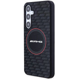 AMG Silicone Carbon Pattern MagSafe case for Samsung Galaxy S24+ - black