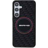 AMG Silicone Carbon Pattern MagSafe case for Samsung Galaxy S24+ - black