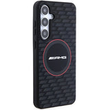 AMG Silicone Carbon Pattern MagSafe case for Samsung Galaxy S24+ - black