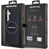 AMG Silicone Carbon Pattern MagSafe case for Samsung Galaxy S24+ - black