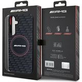 AMG Silicone Carbon Pattern MagSafe-hylster til Samsung Galaxy S24 - sort