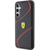 Ferrari Twist Metal Logo-kasse til Samsung Galaxy S23 FE - sort