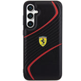 Ferrari Twist Metal Logo-kasse til Samsung Galaxy S23 FE - sort