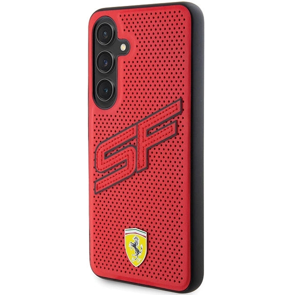 Ferrari Big SF Perforeret kuffert til Samsung Galaxy S24+ - rød