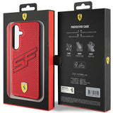 Ferrari Big SF Perforeret kuffert til Samsung Galaxy S24+ - rød