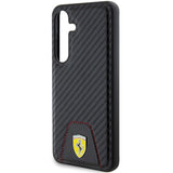Ferrari Carbon Stitched Bottom case for Samsung Galaxy S24 - black