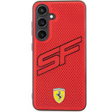 Ferrari Big SF Perforeret kuffert til Samsung Galaxy S24 - rød