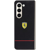 Ferrari Perforated Line-hylster til Samsung Galaxy Z Fold 5 - sort