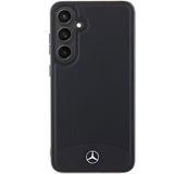 Mercedes Leather Textured & Plain MagSafe case for Samsung Galaxy S24+ - black