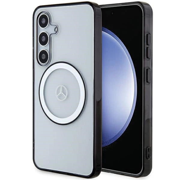 Mercedes Printed Logo MagSafe-kasse til Samsung Galaxy S24 - gennemsigtig