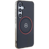 Mercedes Double Layer W Red MagSafe case for Samsung Galaxy S24 - black