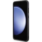 Mercedes læder tekstureret og almindeligt MagSafe-foder for Samsung Galaxy S24 - sort