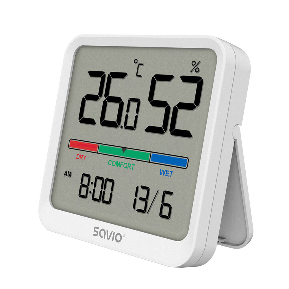 Savio CT-01/W temperatur- & fugtighedssensor Indendørs Temperatursensor Fritstående