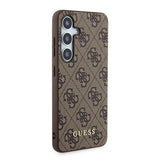 Guess 4G Metal Gold Logo case for Samsung Galaxy S24 - brown