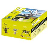 The lightest tourist stove for gas cartridges (valve or thread) SPARK 80gram 2.6kW
