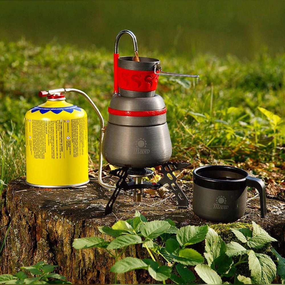 Turistovn med gasvarmer og piezoigniter SPIDER PRO 3kW