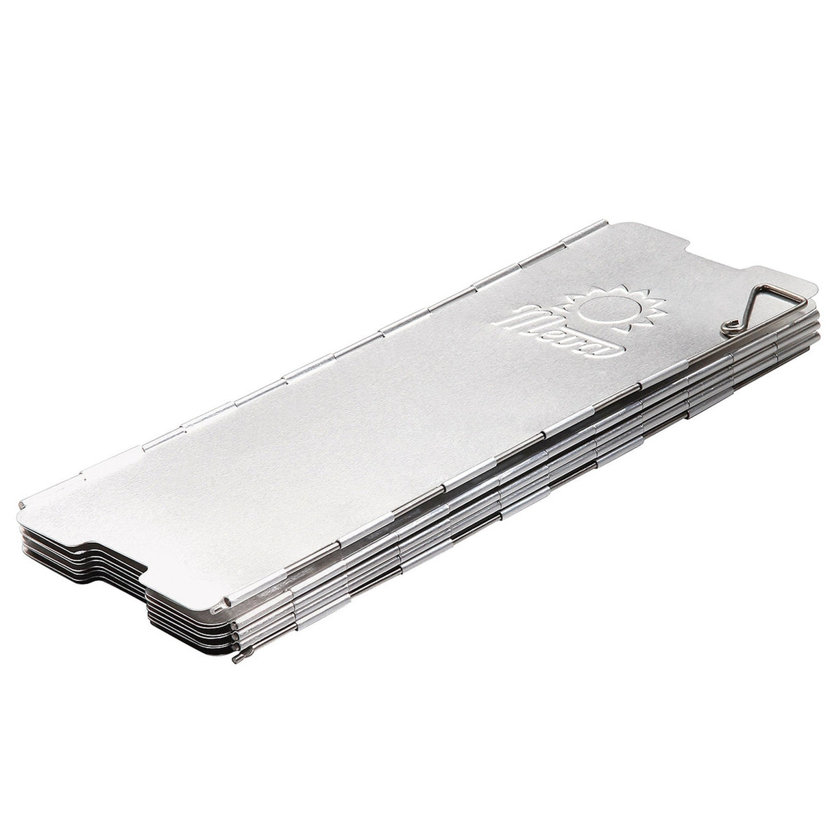 Vindskærm til campingovnbrænder - sølv