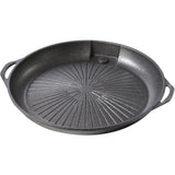 Grill grate and grill pan for a gas camping stove and grill