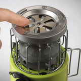 2 i 1 turistovn med en varmeapparat til MEVA VATOP gaspatroner