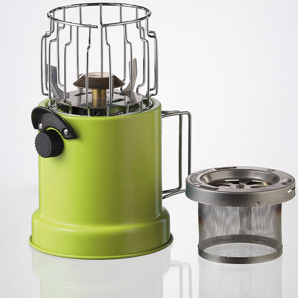 2 i 1 turistovn med en varmeapparat til MEVA VATOP gaspatroner