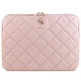Guess Quilted 4G cover til en 14" laptop - pink
