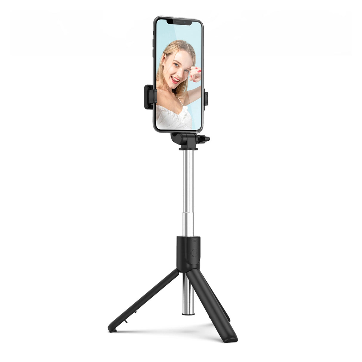 Selfie stick WRY1S teleskopisk stativ 0,7m til telefon - sort
