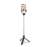 Selfie stick WRY1S teleskopisk stativ 0,7m til telefon - sort