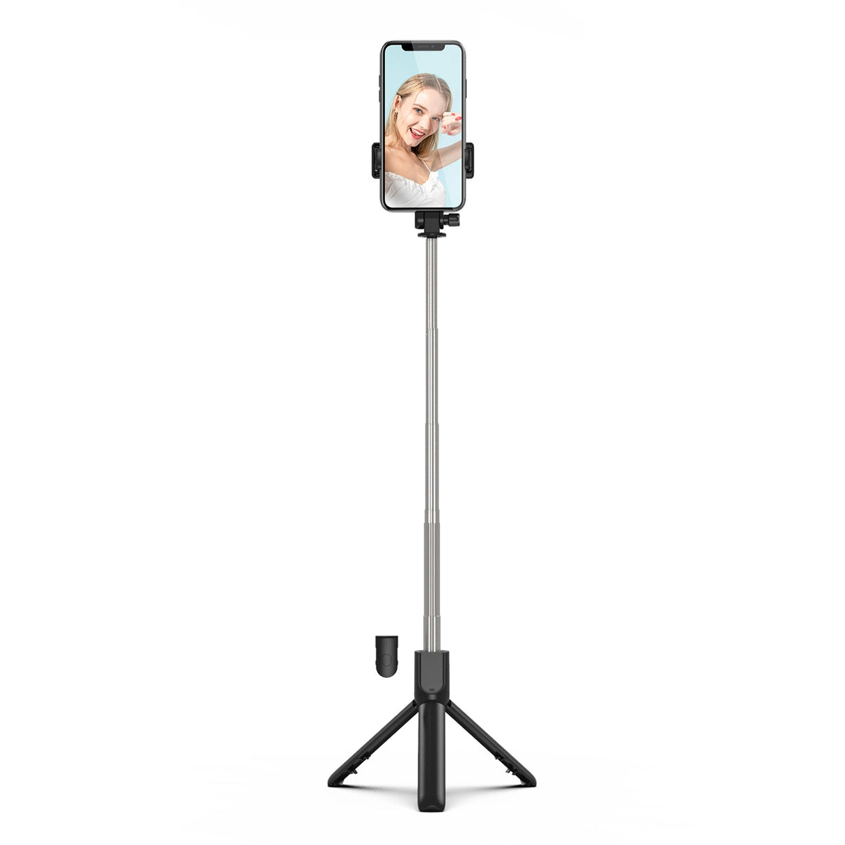 Selfie stick WRY1S teleskopisk stativ 0,7m til telefon - sort