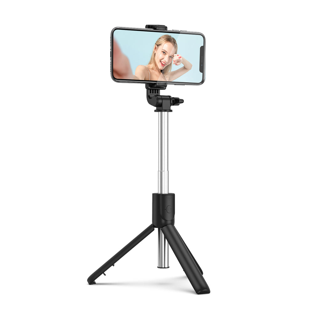 Selfie stick WRY1S telescopic tripod 0.7m for phone - black