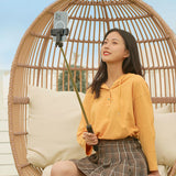 Selfie stick WHS1Y teleskopisk stativ 1m med telefonholder - sort