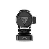 Selfie stick WC13YDS telescopic tripod 1.3m with double lamp and phone holder - black