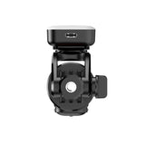 Selfie stick WC13YDS teleskopisk stativ 1,3 m med dobbelt lampe og telefonholder - sort