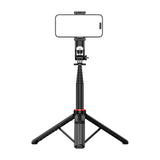 Selfie stick WC1Y2S 1.3m aluminum alloy telescopic tripod with phone holder - black