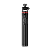 Selfie stick WC12YDS 1.3m aluminum alloy telescopic tripod with dual lamp and phone holder - black