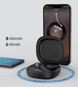 Choetech OWS trådløse TWS Bluetooth 5.3 hovedtelefoner - sort