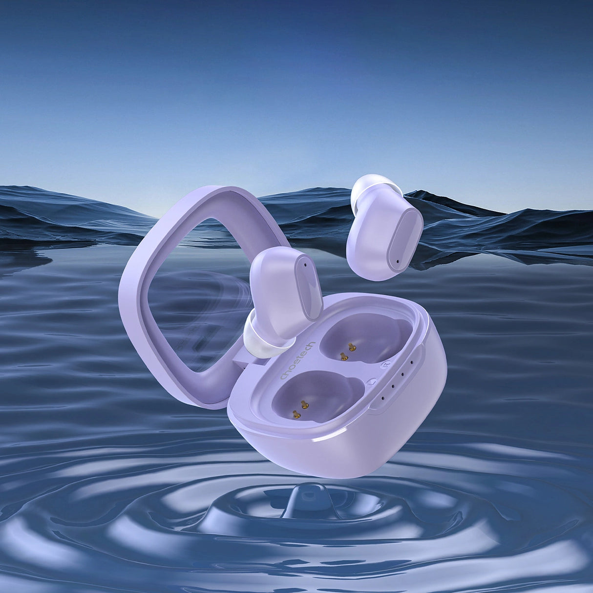 Choetech MEMS trådløse TWS Bluetooth 5.3 hovedtelefoner - lilla