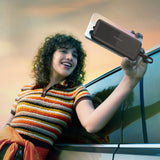 Powerbank Choetech B654 10000mAh 22.5W USB-A / USB-C / micro USB med indbygget USB-C / Lightning kabel - sort