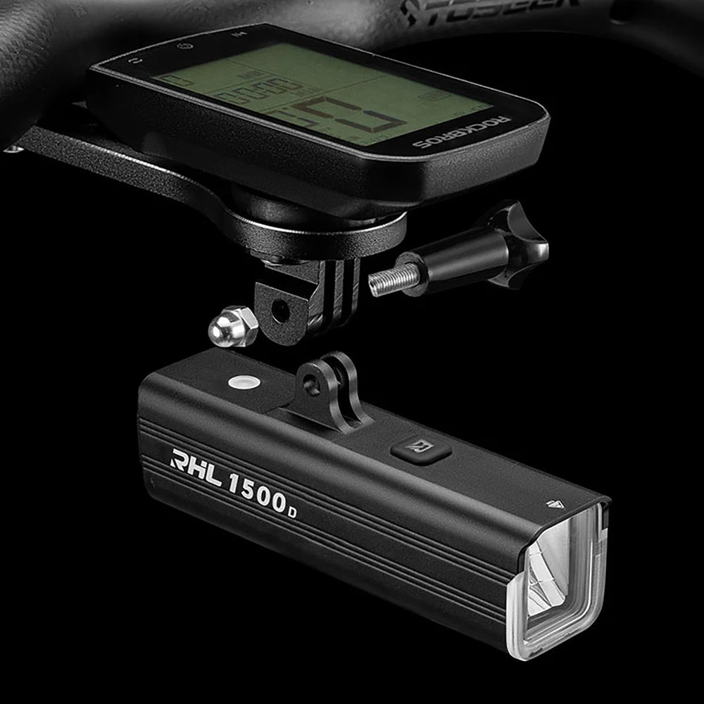 Rockbros RHL1500 forhjulslys 5000mAh 1500lm IPX6 - sort