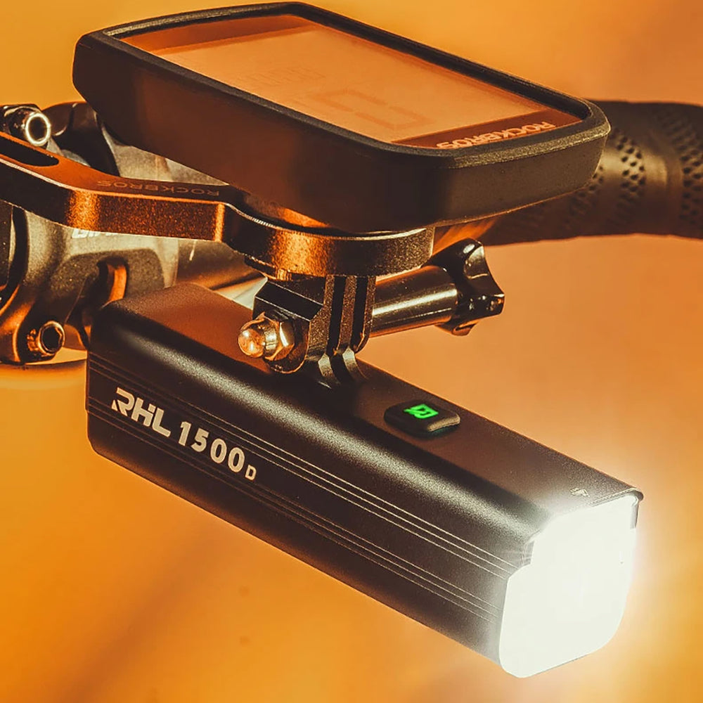 Rockbros RHL1500 forhjulslys 5000mAh 1500lm IPX6 - sort
