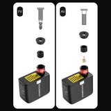 Rockbros 42320008001 Mini elektrisk cykelpumpe til Schrader / Presta ventiler 100PSI - sort