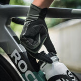 Rockbros 16110006002 støddæmpende cykelhandsker størrelse M - grøn og sort
