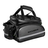 Rockbros A6-6 bicycle bag for trunk, 35 l, with fold-out pockets - black