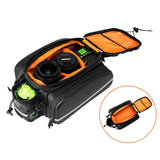 Rockbros A6-6 bicycle bag for trunk, 35 l, with fold-out pockets - black