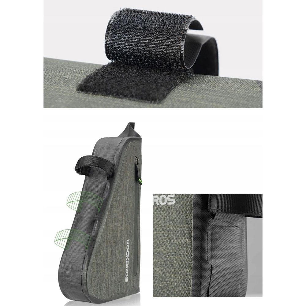 Rockbros AS-017 bicycle frame bag 5 l - dark green