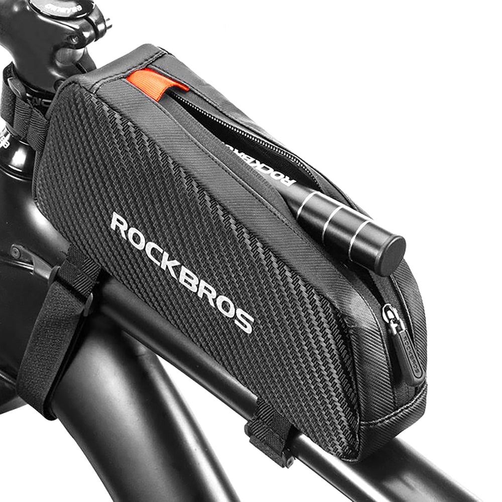 Rockbros 039BK 1L Braided Bike Frame Bag - Black