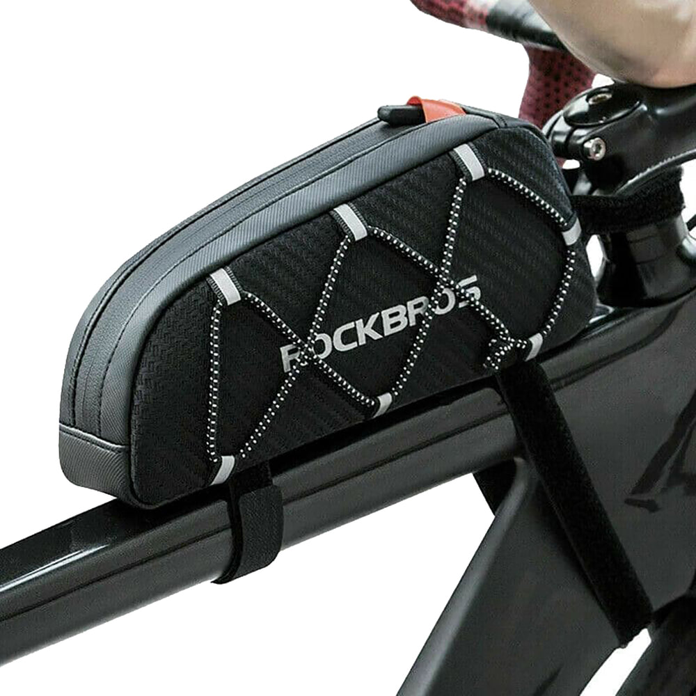 Rockbros 039BK 1L Braided Bike Frame Bag - Black